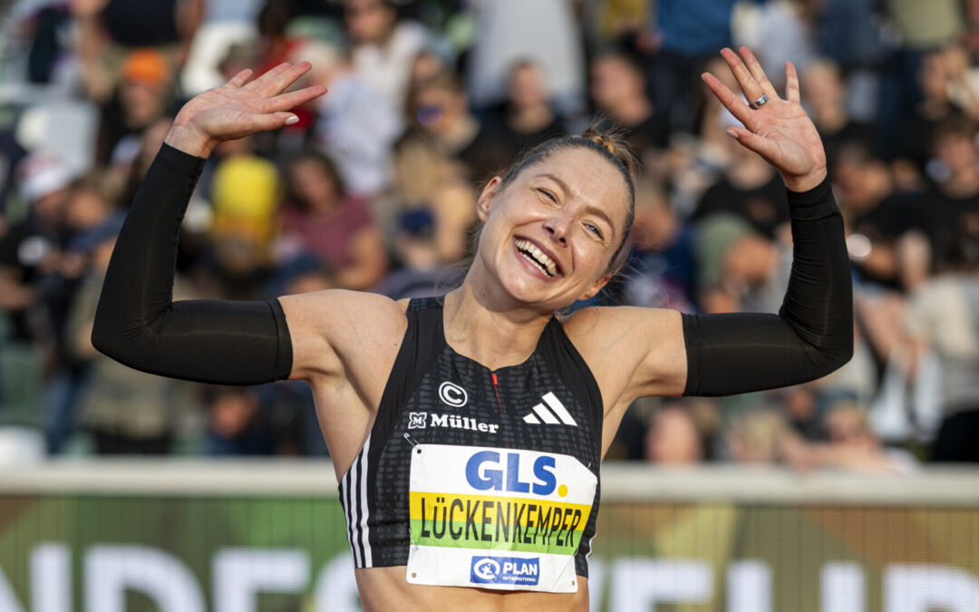 Gina Lückenkemper sprintet mit kompletter WM-Bronze-Staffel beim Goldenen Oval